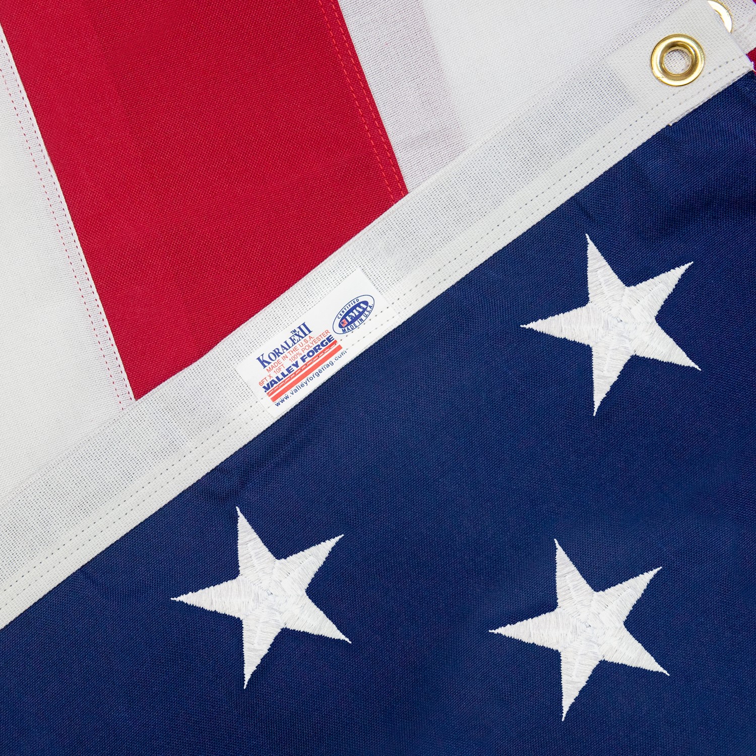 Koralex II 6'x10' Spun Polyester U.S. Flag