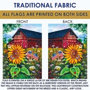 Toland Home Garden Star-Spangled Sunflower Garden Flag 1210140 View 5