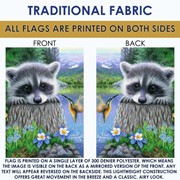 Toland Home Garden Raccoon and Hummingbird Garden Flag 1210327 View 5