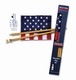 Boxed U.S. Flag Kit With Wood Pole - Retail Packaging (minimum order 6)
