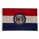 Spectramax 4'x6' Nylon Missouri Flag