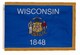 Spectramax 3'x5' Nylon Indoor Wisconsin Flag