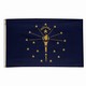 Perma-Nyl 3'x5' Indiana Flag - Retail Packaging