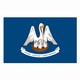 Valprin 4x6 Inch Louisiana Stick Flag (minimum order 12)