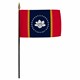 Valprin 4x6 Inch Mississippi Stick Flag (minimum order 12)
