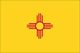 Valprin 4x6 Inch New Mexico Stick Flag (minimum order 12)
