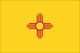 Valprin 4x6 Inch New Mexico Stick Flag (minimum order 12)