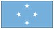 Valprin 4x6 Inch Micronesia Stick Flag (minimum order 12)