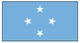 Valprin 4x6 Inch Micronesia Stick Flag (minimum order 12)