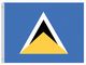 Perma-Nyl 4'x6' Nylon Saint Lucia Flag