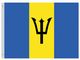 Valprin 4x6 Inch Barbados Stick Flag (minimum order 12)