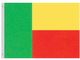 Valprin 4x6 Inch Benin Stick Flag (minimum order 12)