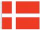 Valprin 4x6 Inch Denmark Stick Flag (minimum order 12)