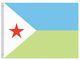 Valprin 4x6 Inch Djibouti Stick Flag (minimum order 12)