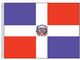 Valprin 4x6 Inch Dominican Republic Stick Flag (minimum order 12)
