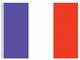 Valprin 4x6 Inch France Stick Flag (minimum order 12)
