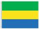 Valprin 4x6 Inch Gabon Stick Flag (minimum order 12)