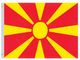 Valprin 4x6 Inch Macedonia Stick Flag (minimum order 12)