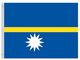 Valprin 4x6 Inch Nauru Stick Flag (minimum order 12)