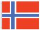 Valprin 4x6 Inch Norway Stick Flag (minimum order 12)