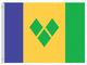 Valprin 4x6 Inch St. Vincent/Grenadines Stick Flag (minimum order 12)