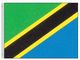 Valprin 4x6 Inch Tanzania Stick Flag (minimum order 12)