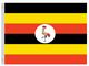 Valprin 4x6 Inch Uganda Stick Flag (minimum order 12)
