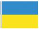 Valprin 4x6 Inch Ukraine Stick Flag (minimum order 12)