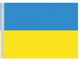 Valprin 4x6 Inch Ukraine Stick Flag (minimum order 12)