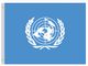 Valprin 4x6 Inch United Nations Stick Flag (minimum order 12)