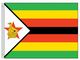 Valprin 4x6 Inch Zimbabwe Stick Flag (minimum order 12)