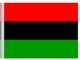 Valprin 4x6 Inch Afro American Stick Flag (minimum order 12)