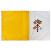 Perma-Nyl 6'x10' Nylon Outdoor Papal/Vatican Flag