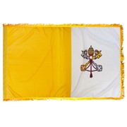 Perma-Nyl 4'x6' Nylon Indoor Papal/Vatican Flag