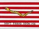 Valprin 4x6 Inch First Navy Jack Stick Flag (minimum order 12)