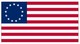 Valprin 4x6 Inch First Stars & Stripes Stick Flag (minimum order 12)