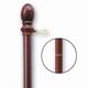 5' 2-Piece Mahogany Wood Flag Pole - Retail Packaging (minimum order 12)