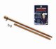 6' 2-Pc Oak Colored Aluminum Spinning Pole - Retail Pkging (minimum order of 6)