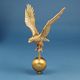 16" Aluminum Gold Eagle Top With Globe