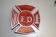 Fireman-Maltese Cross Aluminum Grave Marker
