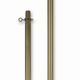 8'x1 1/8 Inch 2-Piece Gold Aluminum Pole