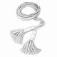 White Cord With 5 Inch Tassel