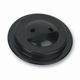 2-Hole Black Plastic Stick Flag Holder