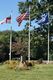 30' White Fiberglass Flagpole With Hinged Base
