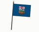 Valprin 4x6 Inch Alberta Stick Flag (minimum order 12)