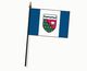 Valprin 4x6 Inch Northwest Territories Stick Flag  (minimum order 12)
