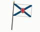 Valprin 4x6 Inch Nova Scotia Stick Flag  (minimum order 12)
