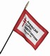 8x12 Inch Nylon Custom Stick Flag