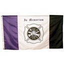 Nylon Mourning Flag - Fireman